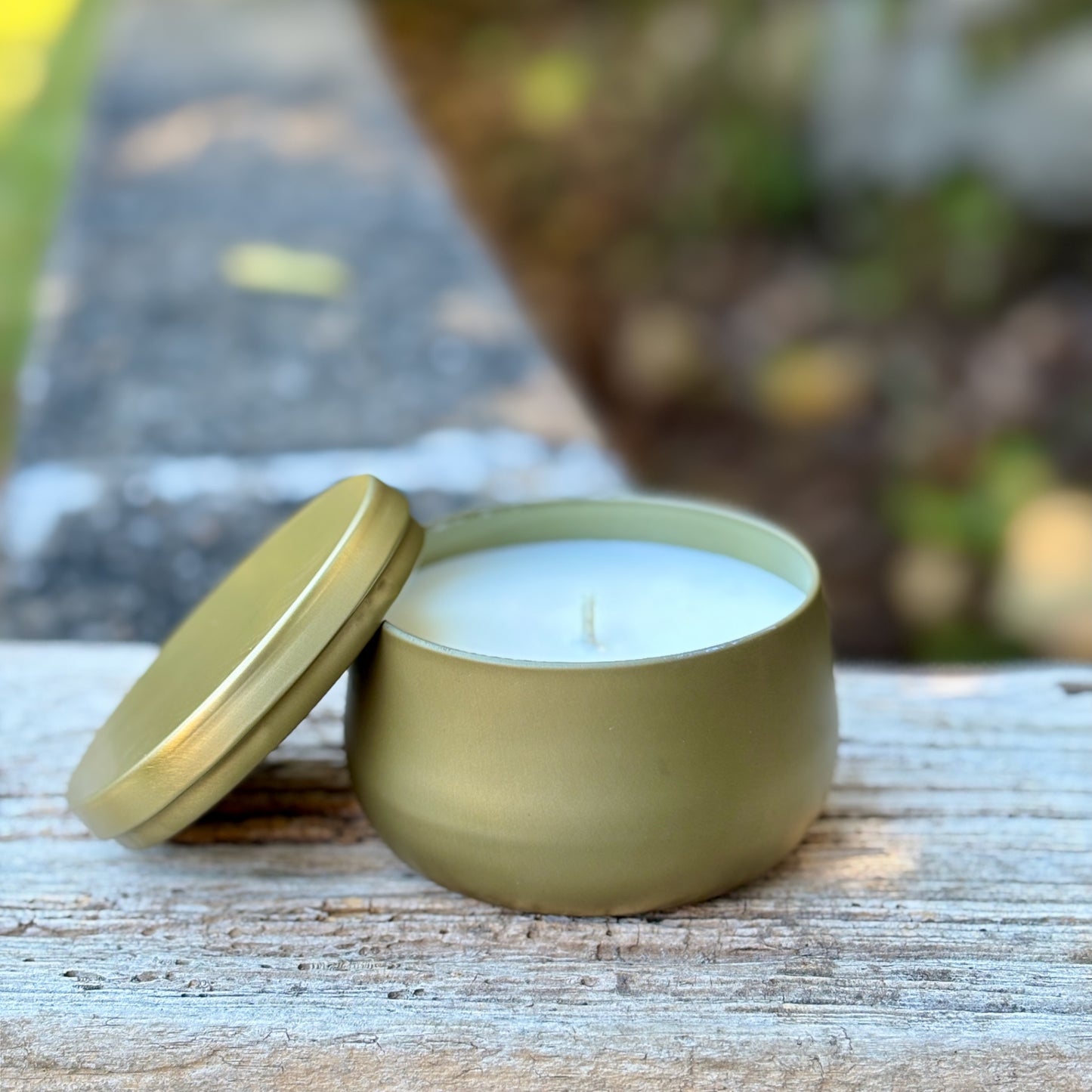 Evergreen Elixir Soy Candle 6.0 oz Gold Tin