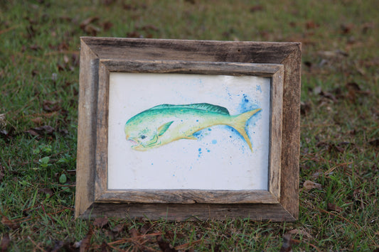 Watercolor Mahi-Mahi