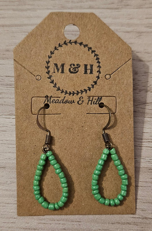Meadow & Hill Earrings Bright green