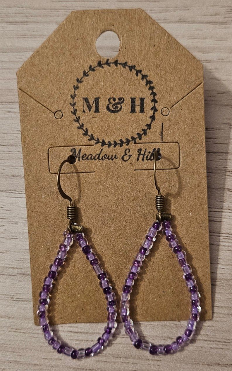 Meadow & Hill Earrings Double Purple