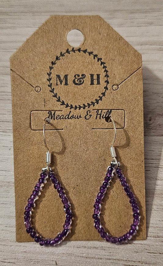 Meadow & Hill Earrings Dark Purple