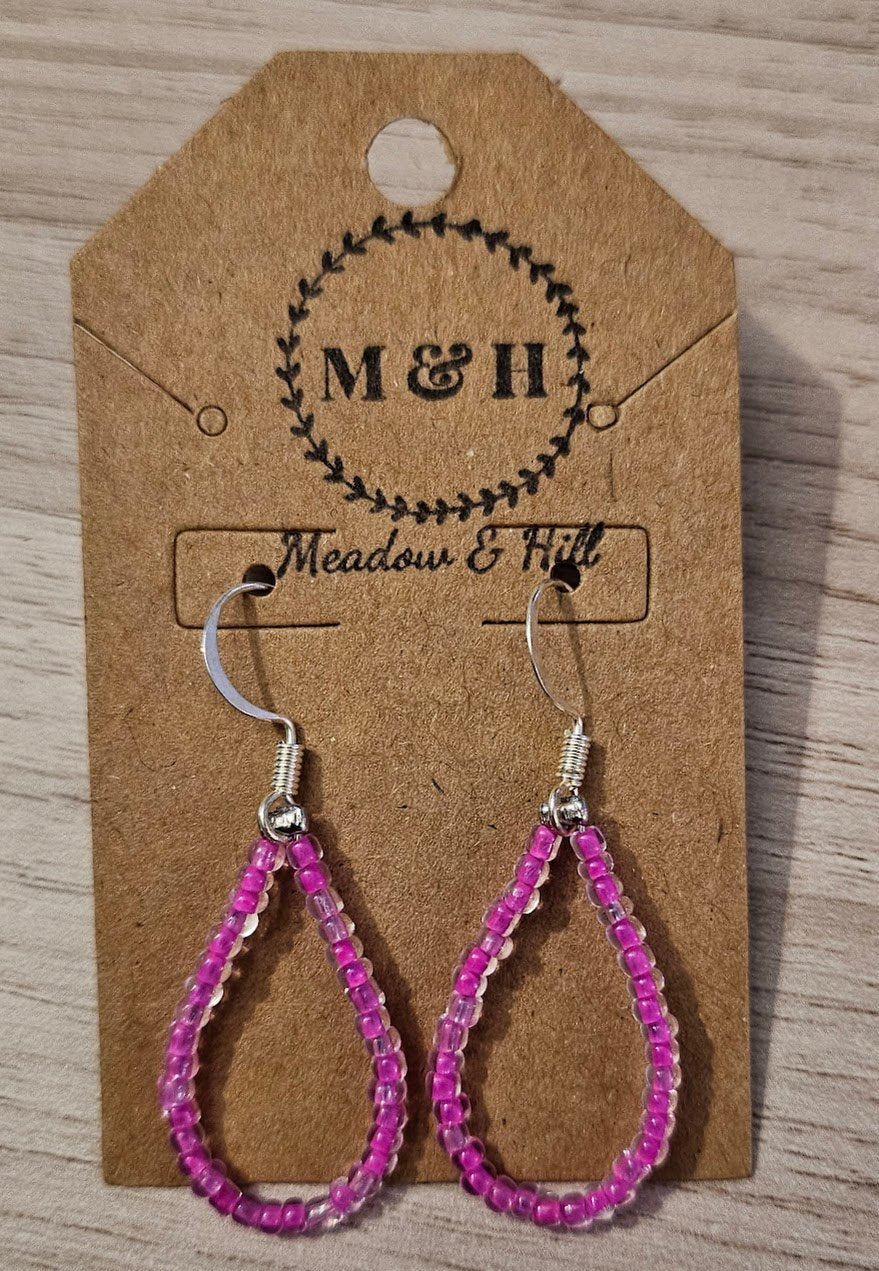 Meadow & Hill Earrings Fuschia
