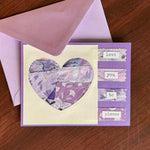 Scrappy Fabric Greeting Card - Love You To Pieces