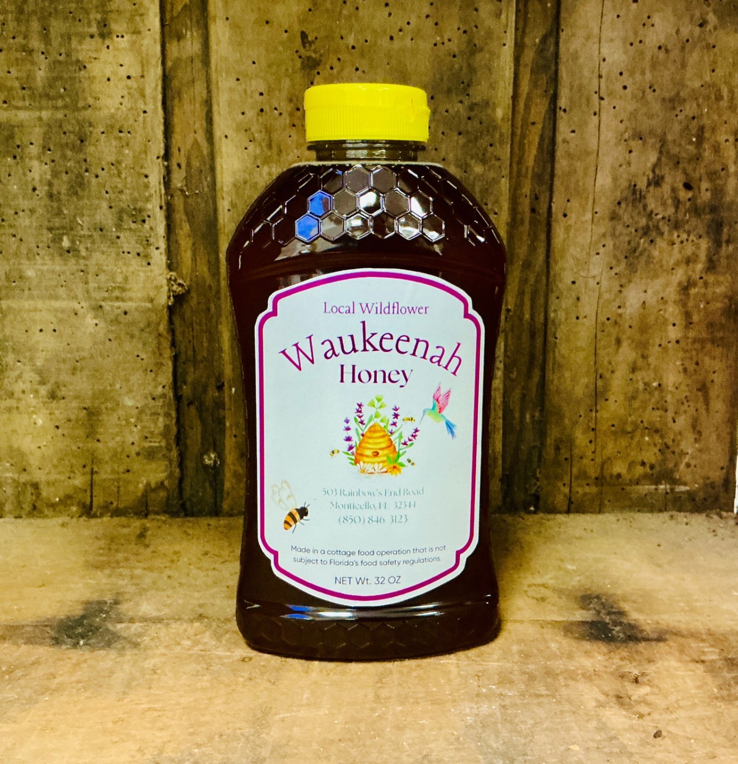 Waukeenah Honey – 2 lb Local Wildflower Jar