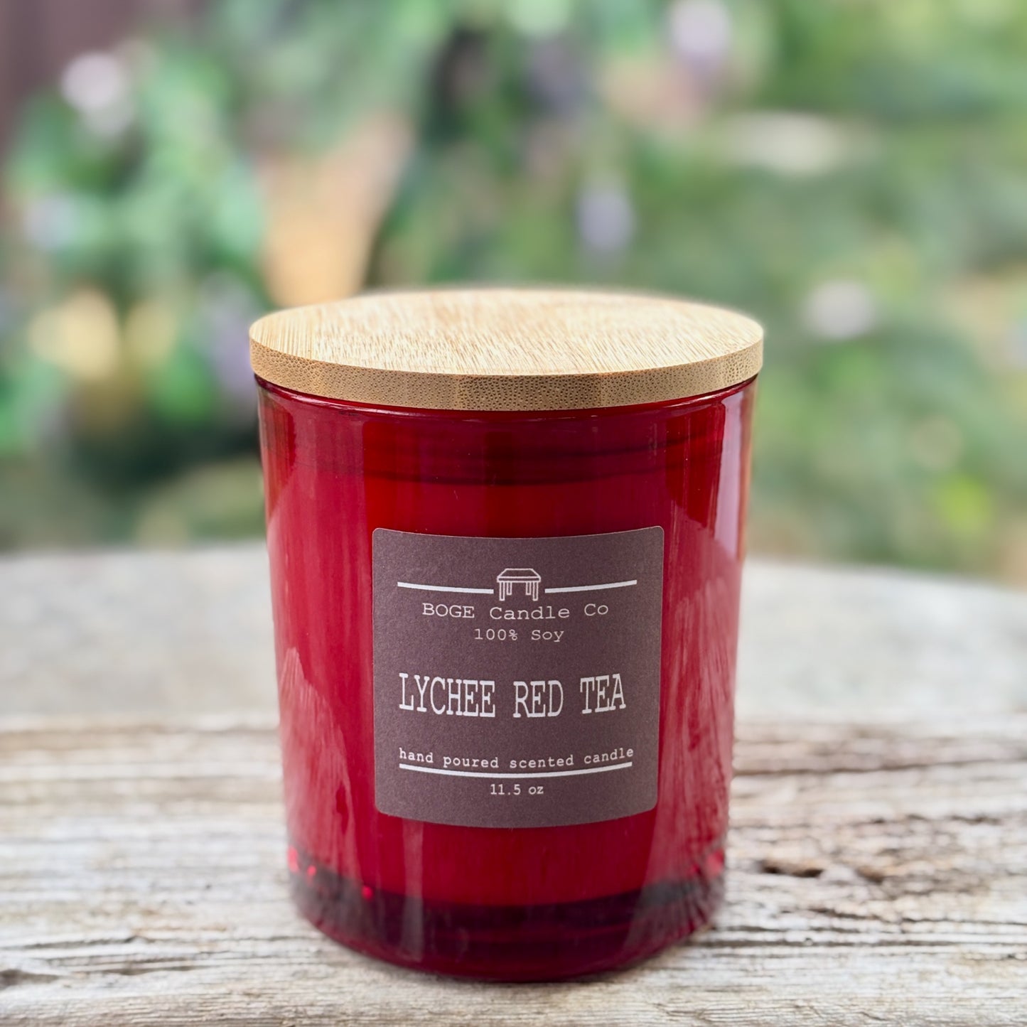Lychee Red Tea Soy Candle 8.0 oz Red