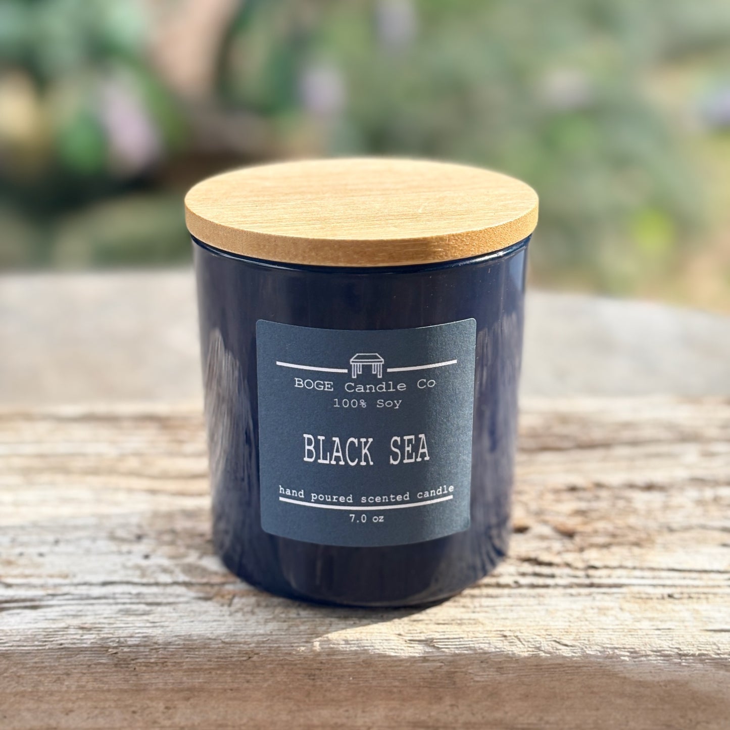 Black Sea Soy Candle 7.0 oz Navy Blue