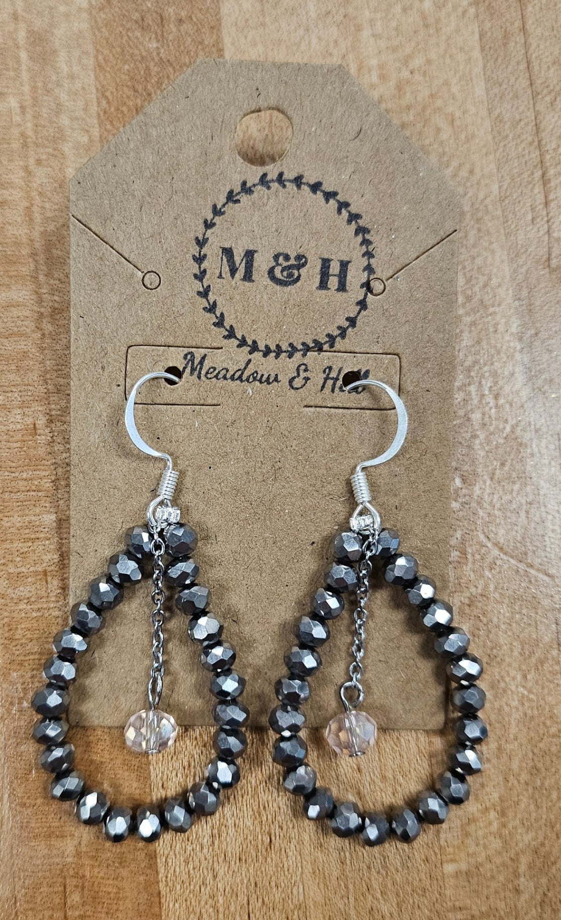 Meadow & Hill Silver and Pink Earrings