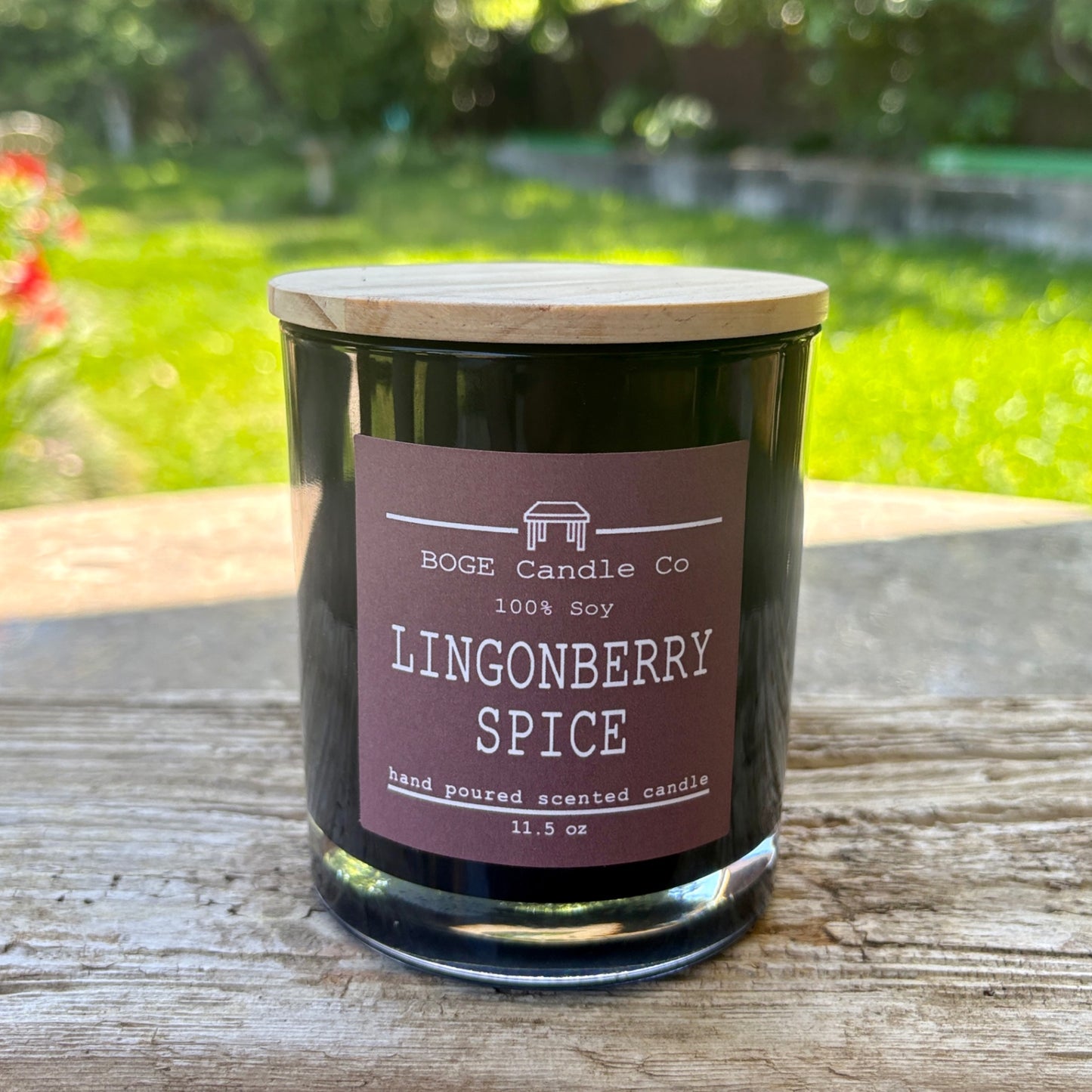 Lingonberry Spice Soy Candle 11.5 oz Black