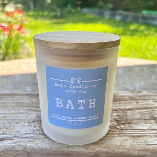 BATH Soy Candle 11.5 oz Cream/Off-white