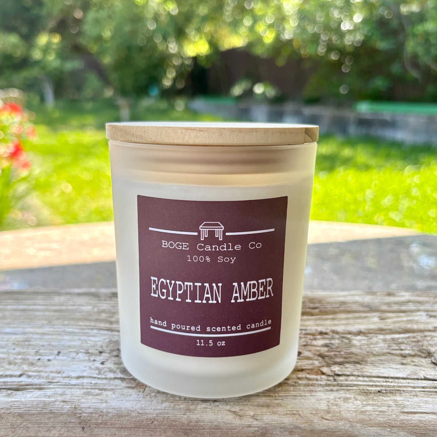 Egyptian Amber Soy Candle 11.5 oz White