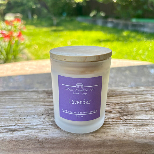 Lavender Soy Candle 5.5 oz White