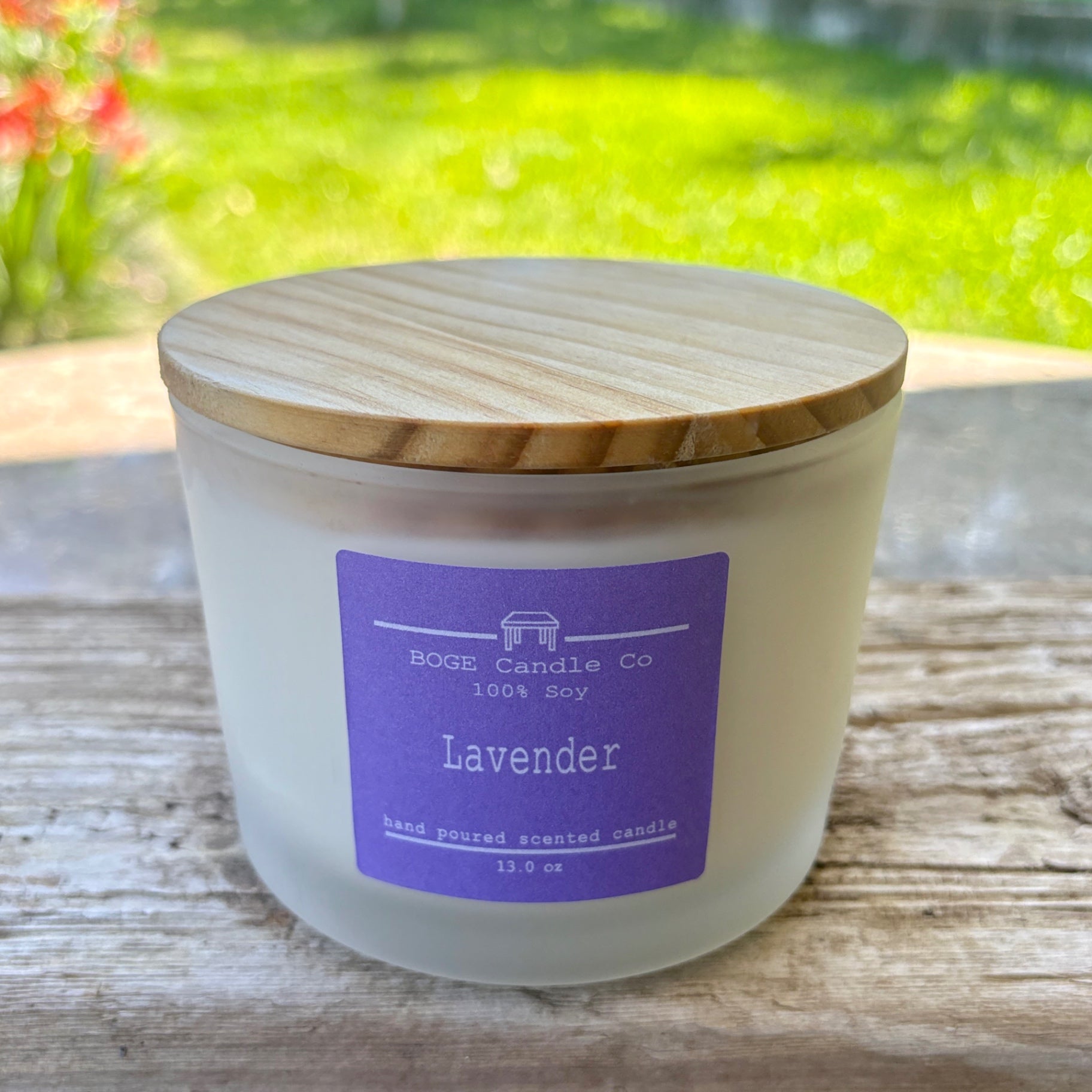 Lavender Soy Candle 13.0 oz White