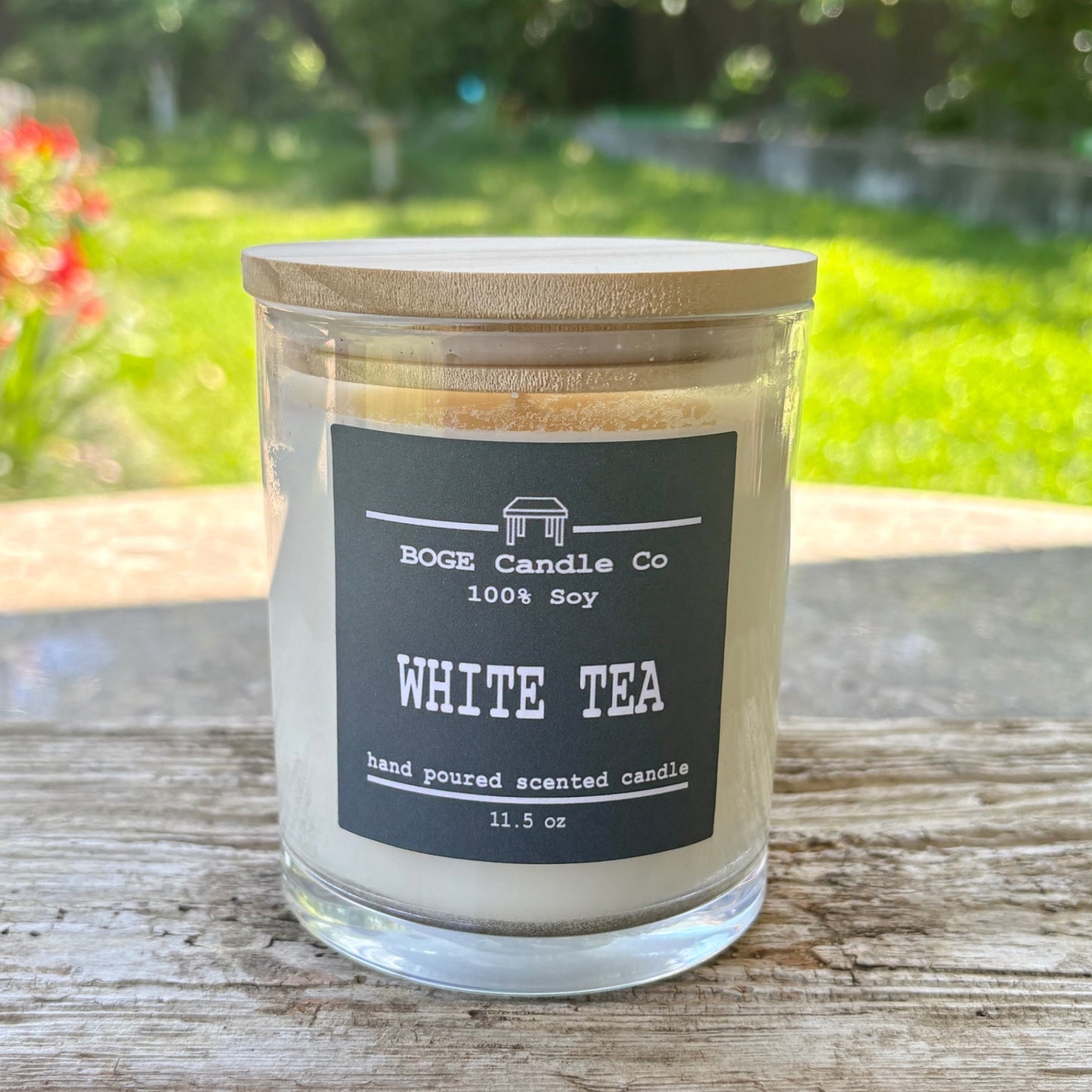 White Tea Soy Candle 11.5 oz White