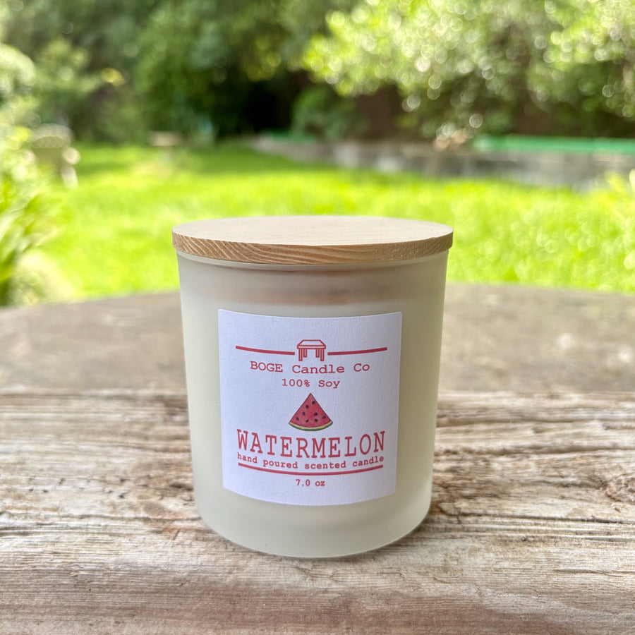 Watermelon Soy Candle 7.0 oz Cream/Off-white