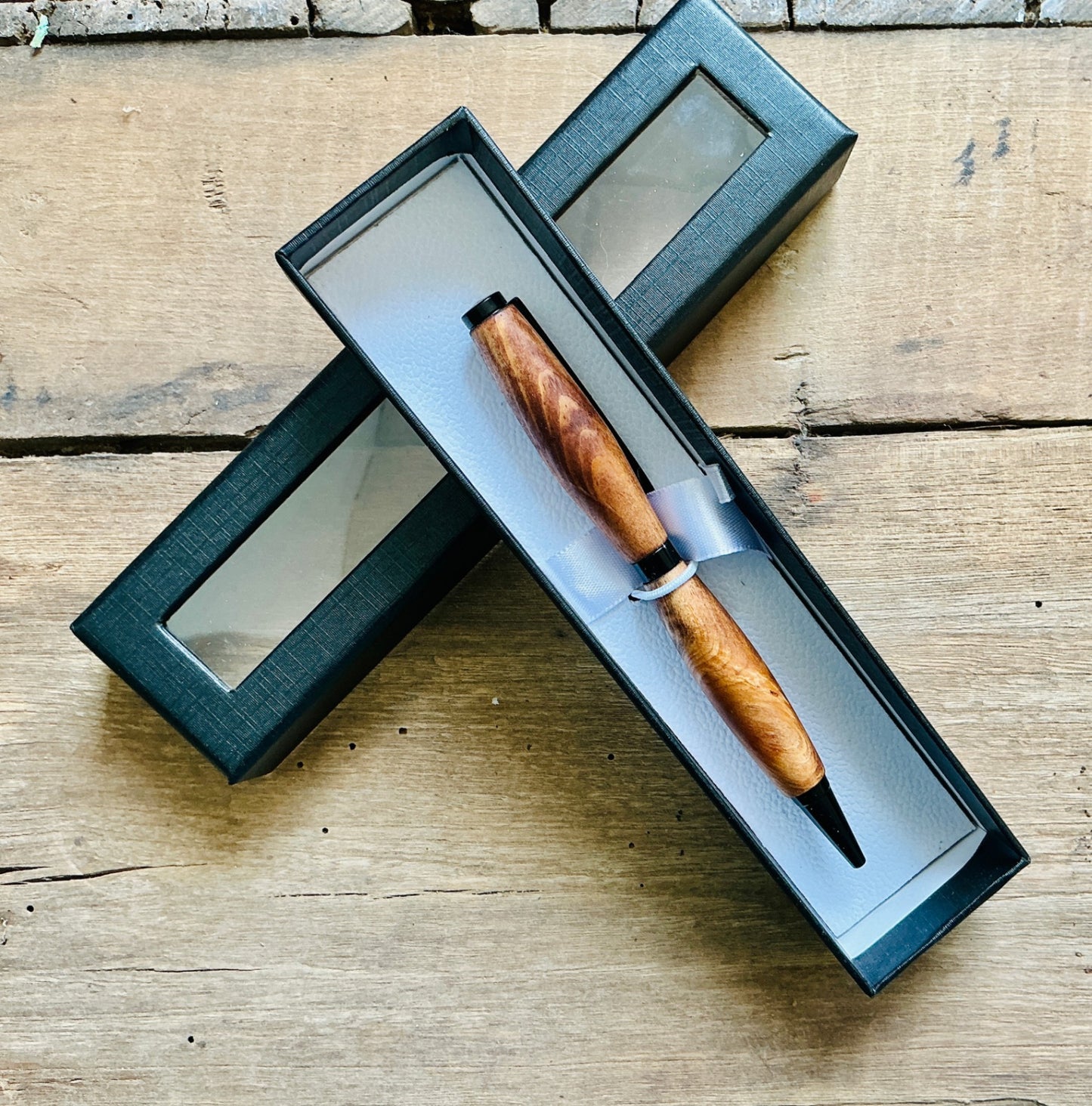 Slimline Twist Pen Wood and Flat Matte Black