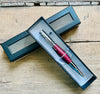 .30 Cal Bolt Action Pen Chrome and Puple Heart Wood