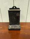 Antique Tin Advertising Match Holder — Joseph Vith, Newhall, Iowa