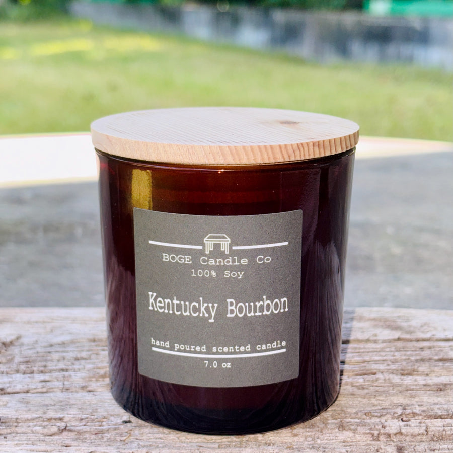 Kentucky Bourbon Soy Candle 7.0 oz Dark brown