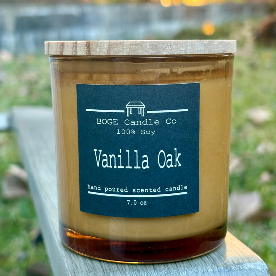 Vanilla Oak Soy Candle 7.0 Brown