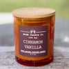 Cinnamon Vanilla Soy Candle 11.5 oz Amber brown