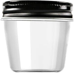 4 oz Clear Plastic Jars with Screw-On Lids - BPA-Free Refillable Storage Containers
