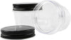4 oz Clear Plastic Jars with Screw-On Lids - BPA-Free Refillable Storage Containers