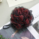 Black Two-Tone Bath Sponge