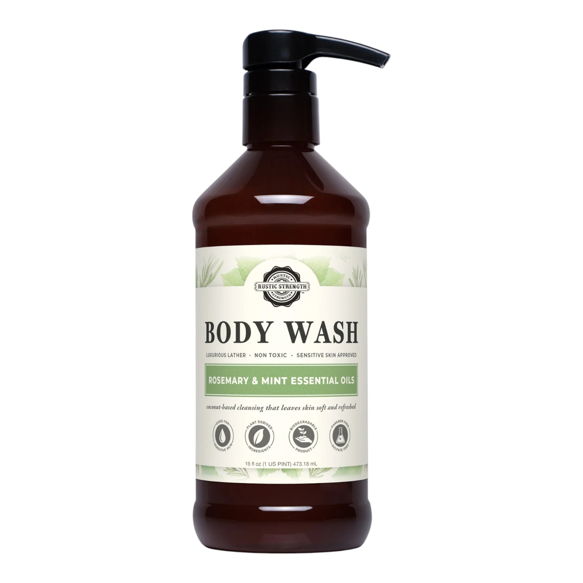 Body Wash, 16 oz. - Rosemary & Mint