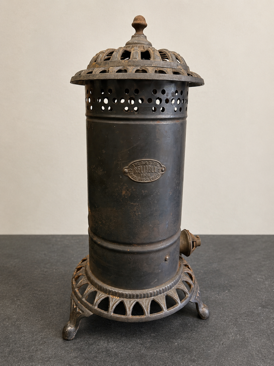 Antique 1905 "Reliable" Oil/Kerosene Parlor Heater — Local Pickup Only