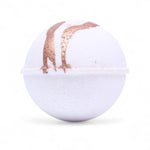 Coconut Bath Bomb handcrafted by Monticello Soap Company, creamy tropical coconut fizzy bomb