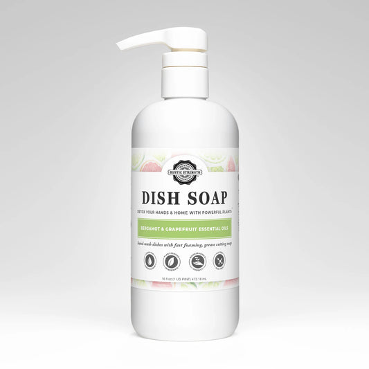 Liquid Dish Soap, 16 oz Pump Bottle - Grapefruit Bergamot