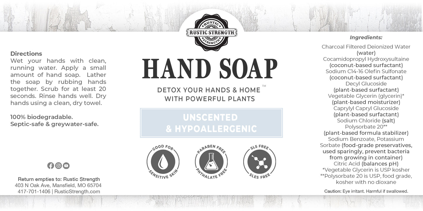 Liquid Hand Soap, 4 oz - Unscented