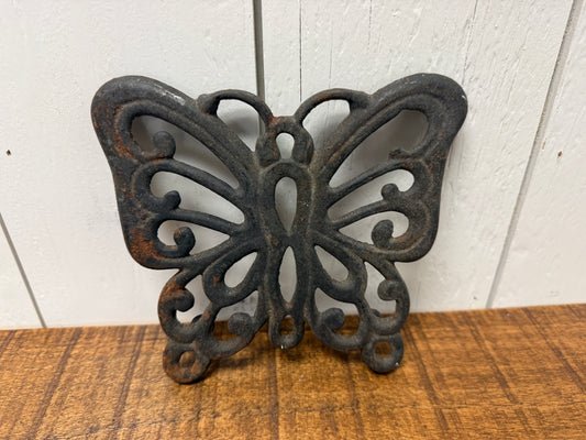 Vintage Cast Iron Butterfly Trivet
