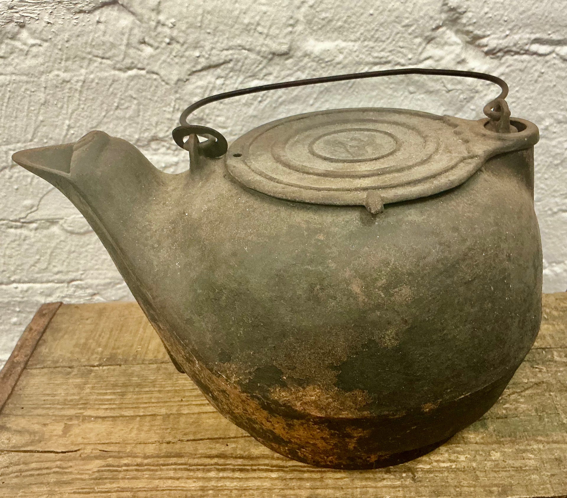 Antique Cast Iron Teapot / Kettle