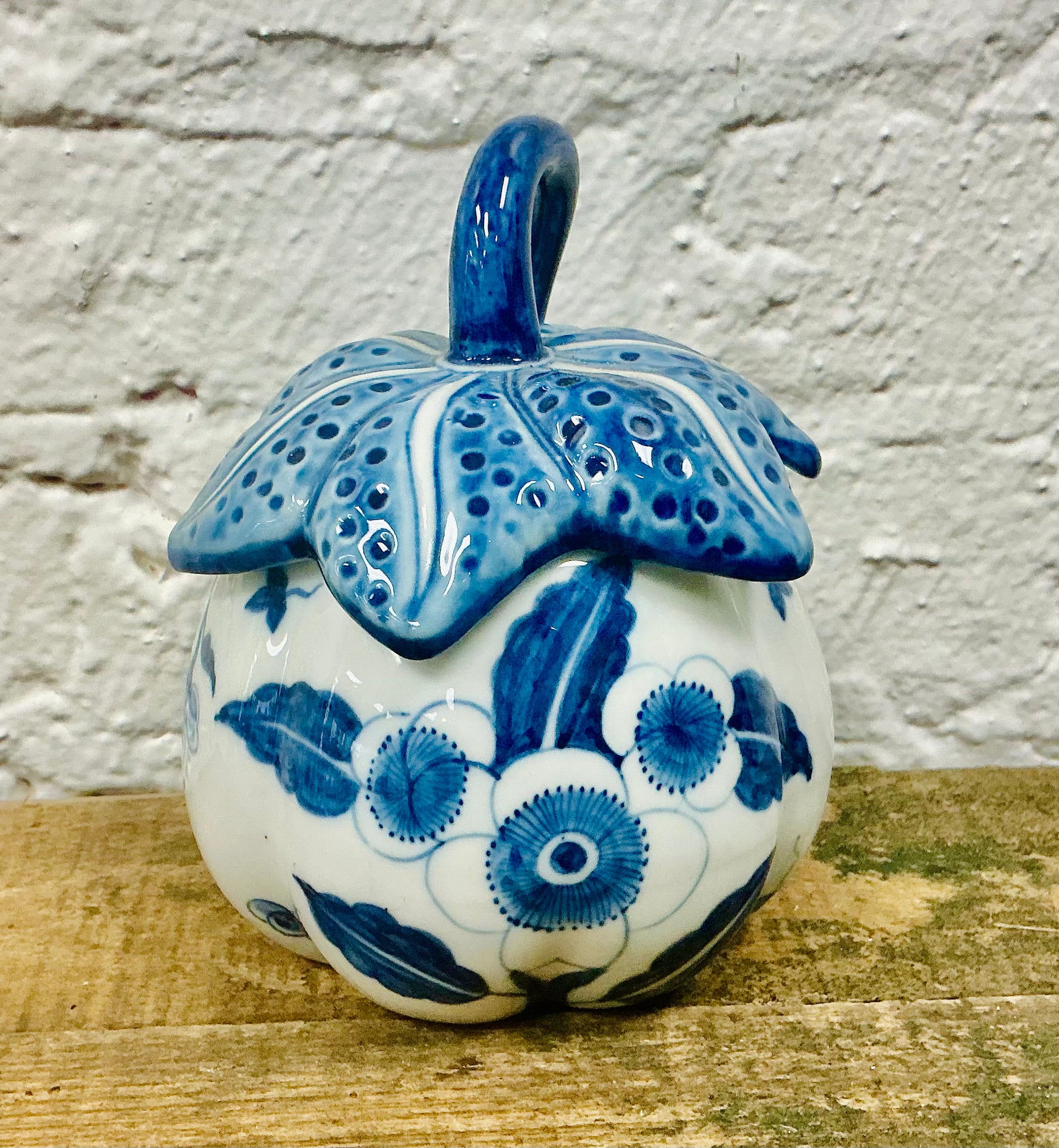 Bespoke Blue & White Small Ceramic Canister