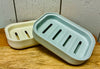 2 Piece Plastic Rectangle Soap Dish