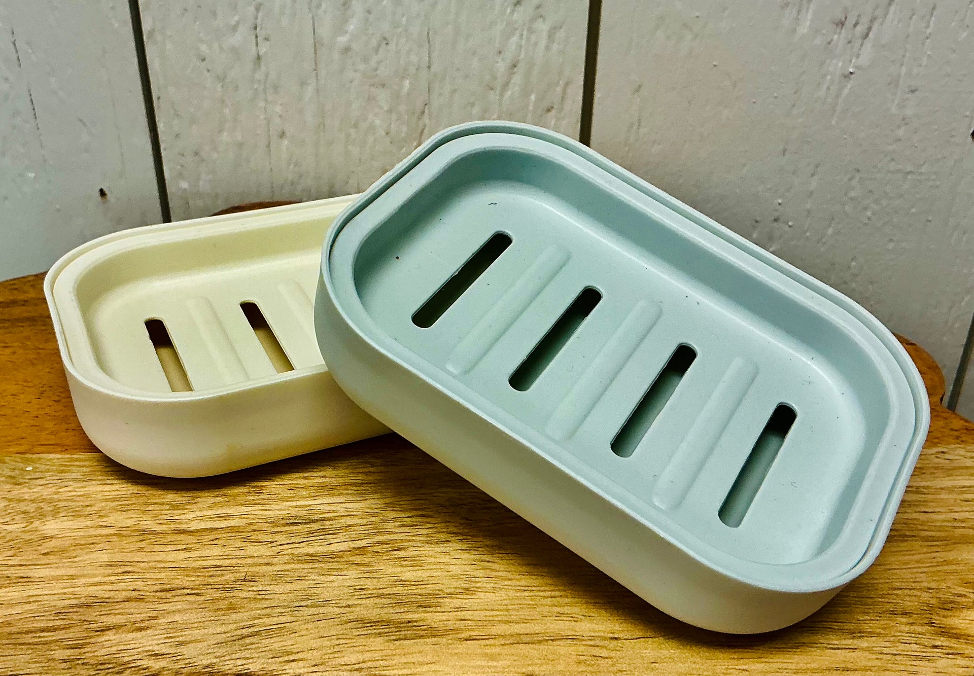 2 Piece Plastic Rectangle Soap Dish