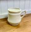 Ivory Porcelain Mustache Mug