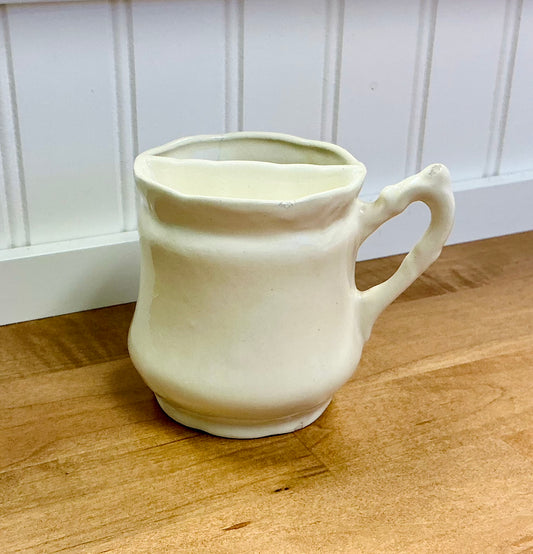 Ivory Porcelain Mustache Mug