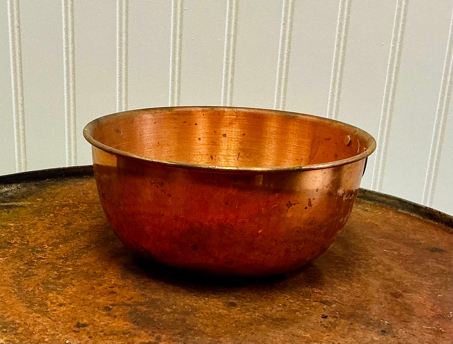 Vintage Copper Mixing Bowl