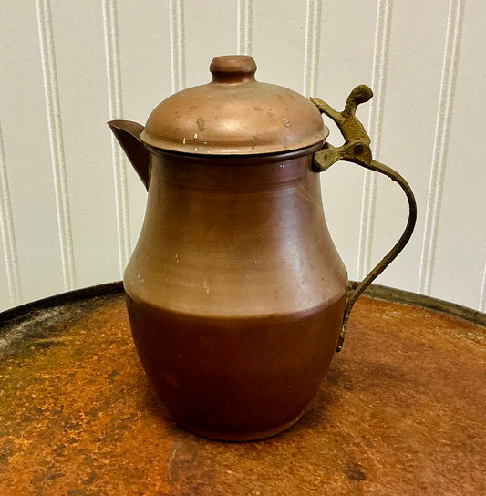 Antique Copper Teapot