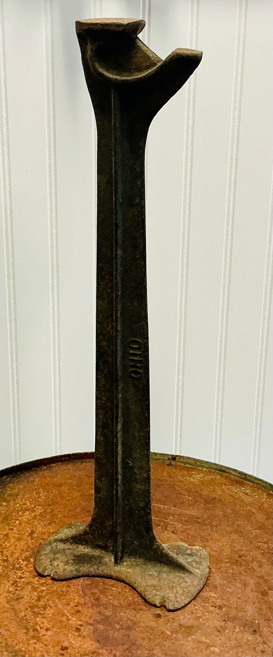 Antique Cast Iron Shoe Anvil Stand