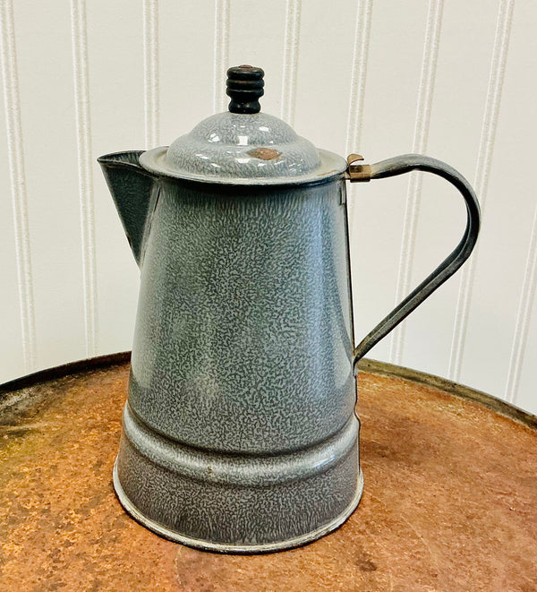Vintage Enamel Ware Tea Pot