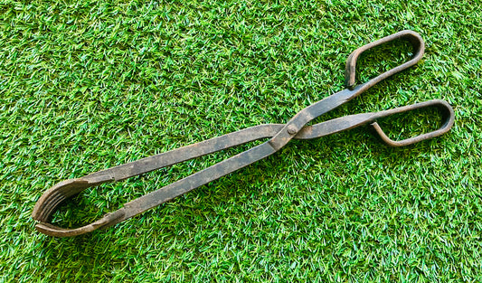 Vintage Cast Metal Tongs