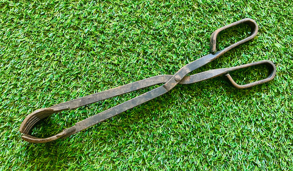 Vintage Cast Metal Tongs