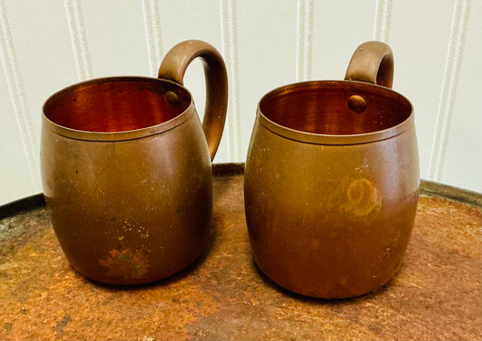 Vintage Copper Mugs from West Bend Aluminum Co.