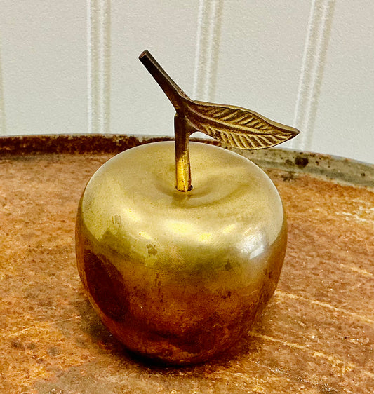 Vintage Brass Apple