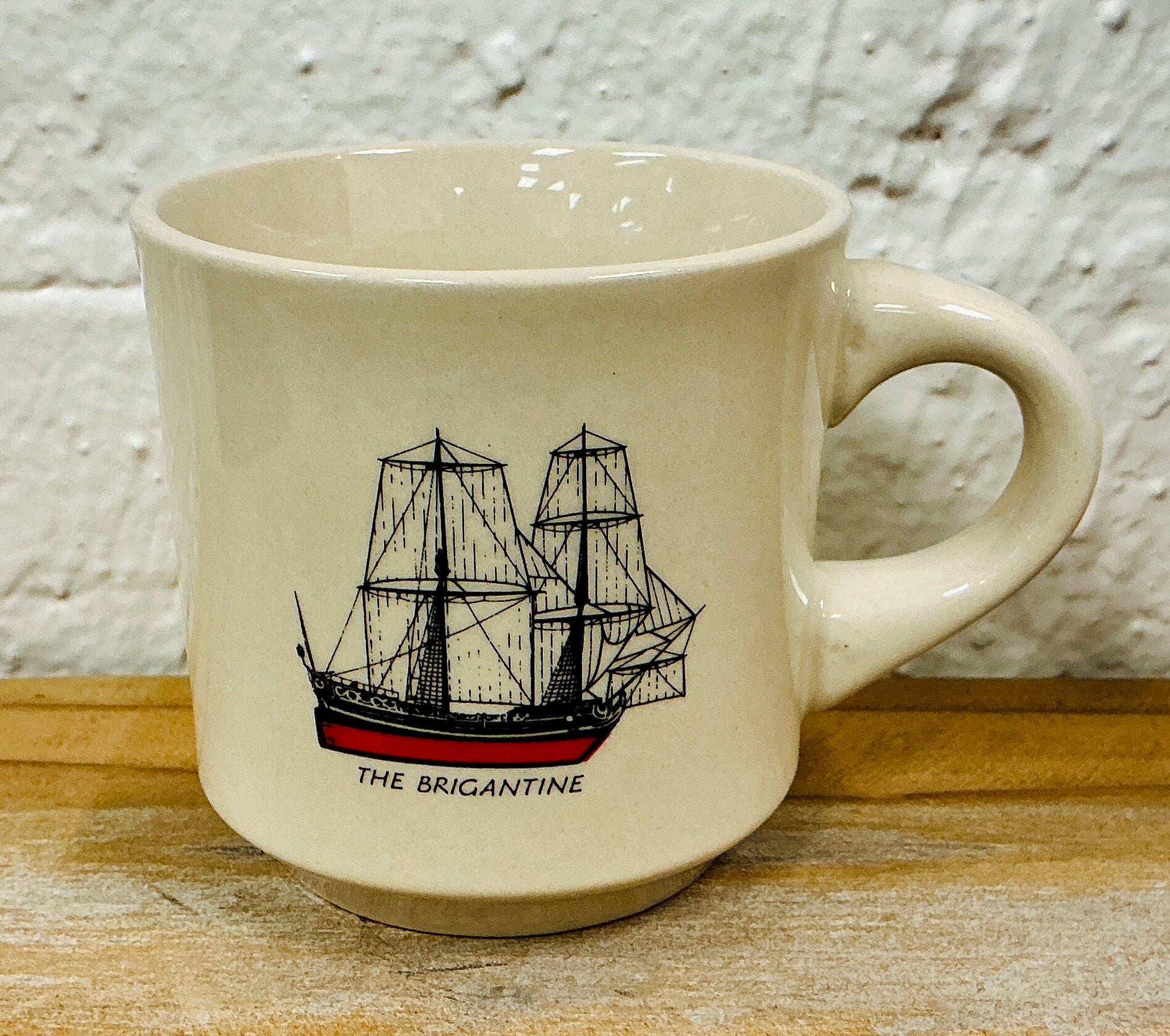 Vintage The Brigantine Ship Shave Mug