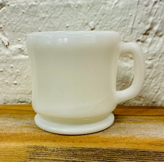 Vintage Atlas Milk Glass Shaving Mug