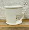 Antique Milk Glass Shaving Mug - Patent July 16, 1867